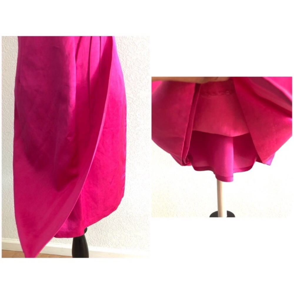 Nanette Lepore Fuschia Pink Ruched Body Dress - Picture 6 of 8